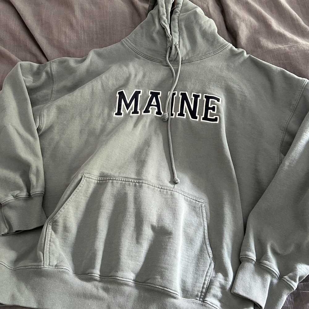 Brandy  melville green Hoodie Sweater